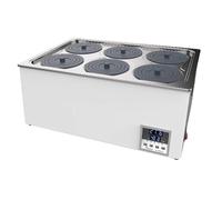 Baño de agua termostático digital de laboratorio, calefacción eléctrica, acero inoxidable, 8 agujeros, con función de sincronización y anticombustión en seco, equipo de laboratorio científico