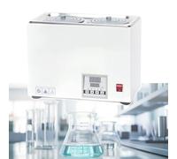 Baño de agua termostático eléctrico de 1/2/4/6 orificios, temperatura ambiente de 5 a 100 °C, incrementos de 0,1 °C, función de temporización, pantalla digital dual,2hole