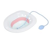 Baño de Asiento para Inodoro, Plástico + Silicona Bidet Portatil para Wc, Rosado Asiento de Inodoro de Ducha Plegable, para Limpieza de Manchas de Partes del Cuerpo