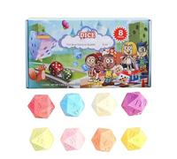 Baño de Burbujas para Mujeres,con dado de juguete y limpiador hidratante natural | 8 bolas de espuma perfumada baño de burbujas,Para mujeres, hombres, niñas, abuelas, familia, piel seca,