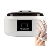 Baño de cera de parafina para manos y pies, calentador de cera de parafina de 200 W con pantalla de temperatura, control de temperatura de 2 velocidades, capacidad de 3.4 L para artritis e hidratación