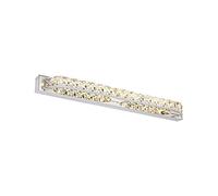 Baño de Cristal Led Dormitorio Luces Cosméticas Lámpara de Pared Del Baño/Clear Crystal/Cool White_14W 560Mm