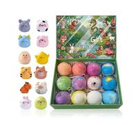 Baño de Espuma | 12 Bolas de Fragancia | Bombas de Baño con de Animalitos | para Mujer, Hombre, Abuela, Adolescente, Familia, Uso en Casa y Viaje