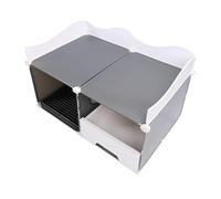 Baño de Gato Cubierto, Alfombra de Control con una Tapa Desmontable Gato Acertadas (Gray)