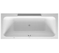 Baño de hidromasaje Duravit DuraStyle 1800x800mm, versión empotrada o para revestimiento de bañera, 2 inclinaciones traseras, marco, desagüe y rebose, Combi L, 760298000CL1000