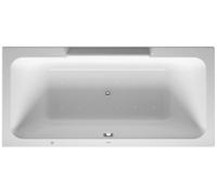 Baño de hidromasaje Duravit DuraStyle 1900x900mm, versión empotrada o para revestimiento de bañera, 2 inclinaciones traseras, marco, desagüe y rebose, Combi E, 760299000CE1000