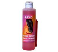 Baño de la Mujer Amada con Vela Especial e Instrucciones de Uso (250ml) | Baño de Descarga para Conseguir el Amor y Atraer a la Persona Deseada.