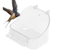 Baño de pájaros para parásitos: bañera de pájaro para jaula con ganchos, bebidas de pájaros para el interior para aves ornamentales | Accesorios de jaula para pájaros para parásitos, ninfensito