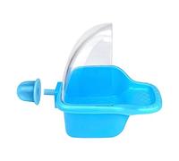 Baño de pájaros para Periquito de Jaula, baño de pájaros Transparente para Jaula - Bañera de Loro, de baño Colgante para Mascotas, Jaula de pájaros, Suministros de Accesorios, bañera