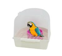 Baño de pájaros para periquitos, Cuenca de Agua Transparente extraíble - para Jaula de pájaros, para Loros domésticos, Canarios, periquitos, aviario, alimentación y Agua, Interior y