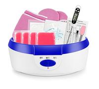 Baño de parafina para manos y pies, Forever Speed Paraffin Baths Baño de Cera 265W para Manos y Pies con Accesorios, Calentador de parafina Azul