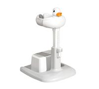Baño de pie para bebé, soporte de baño portátil, antideslizante, altura ajustable, dispositivo de sentado para niños y niños pequeños