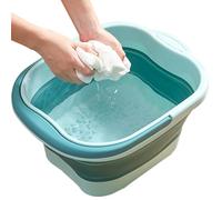 Baño de pies | Bañera portátil de viaje | Lavabo plegable con puntos de masaje | Cubo de lavado de pedicura para madre, pareja, marido, padre, esposa y mujeres