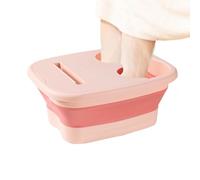 Baño de pies: cuenca de plegable portátil, fondo plegable, cubo de masaje para deportistas, recuperación después del entrenamiento | Solución relajante de remojo de spa de pies para acampar