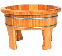 Baño de pies de madera Cubo de mediana edad y ancianos Sucursal Regalo alto Barril de baño de pies para pies de madera Bañera Pie de alta calidad Barreño de madera (4438 cm) Superfacilo de