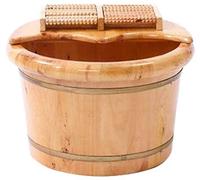 Baño de pies de madera Cubo para el hogar Regalo Pedicura Cuenco de baño de pies Baño de pies de madera Barril de madera Hogar Duradero Salud Lavado de pies Cubo Bañera de pies Baño de madera