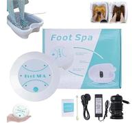 Baño de pies iónico, desintoxicación iónica, juego de platillos para el cuidado de los pies, baño Electrolysis Footspa Bath, Ionic Foot Spa Detox Set de platillos de desintoxicación, máquina de