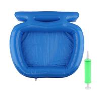 Baño de pies para piscina - Bañera de hidromasaje hinchable con asa para el | Cuenca Inflable De Baño De PVC ABS Con Bomba Manual, Fondo Antideslizante, Plegable, Limpiador De Borde Piscina Para Gia