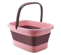 Baño De Pies Plegable Cubo for limpieza de bañera pies, 2 uds., grande, plegable, portátil, for lavado , cubo for for estudiantes(Pink)