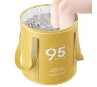 Baño de pies portátil plegable, bañera de remojo de pies, cubo de conservación del calor con de almacenamiento, base antideslizante para el cuidado del hogar, campamento al aire libre y