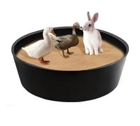 Baño de polvo de pollo, accesorios plegables para cabina de pollo, caja ajustable de 63 cm sin fondo para aves de corral, pollo, pato, gallo, granja limpia y saludable