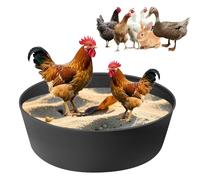 Baño de Polvo de Pollo,Suuwwn Pollo baño de Arena bañera Tina de baño de Polvo de Pollo construcción sin Suelo tamaño Ajustable con 10 Clavos Uso al Aire Libre, Accesorios de