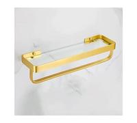baño Ducha Estanteria Estante de baño de 40/50CM, estante de almacenamiento for ducha de baño montado en la pared, estante montado en la pared de aluminio dorado for baño, cocina Estantes Cesta para D