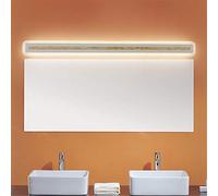 Baño Led Espejo Luz Baño Creativo Espejo Lámpara, 1200 Lúmenes Lámpara de Baño Hecha de Acero Inoxidable, 3000K Y sin Parpadeo, Luz de Pared Impermeable/100Cm39W