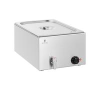 Baño maría - 600 W - 1 GN 1/1 - Grifo de vaciado | Royal Catering