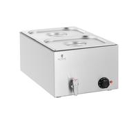 Baño maría - 600 W - 2 GN 1/2 - Grifo de vaciado | Royal Catering
