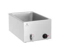 Baño maría - 600 W - GN 1/1 - Sin contenedor - Grifo de vaciado | Royal Catering