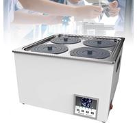 Baño María De Acero Inoxidable con Tapa Ajustable, Protección contra Quemaduras En Seco, Control Termostático Y Orificio De Drenaje para Una Cocción A Temperatura Precisa. 4holes