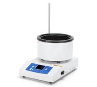 Baño María de laboratorio, Agitador magnético inteligente de 1000 ml/2000 ml, calefacción eléctrica, laboratorio, pantalla digital, baño de agua y aceite a temperatura constante, 50-2000 rpm(1000ml)