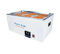 Baño María de Laboratorio, Baño de agua digital de 6 orificios, tanque de calentamiento termostático de temperatura constante for laboratorio con tiempo seleccionable, anti-quemaduras