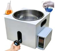 Baño María de Laboratorio Tipo Elevador,con Dispositivo de Calentamiento Digital,Carrera de 130Mm, Pantalla LED y Control Preciso de Temperatura,for Experimentos de Investigación Científica(5L)