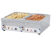 Baño María doble con grifos GN 1/1-100 mm CBMDV100 Casselin