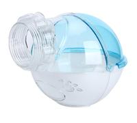 Baño para hámster de 13 cm con Tapa hermética, Inodoro de plástico Seguro y Transparente para Mascotas pequeñas, fácil Limpieza y Ajuste en jaulas, Color Azul (Blue)