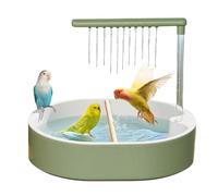 Baño para loros - 12,52 x 11,02 x 9,84 pulgadas Material ABS, Fuente automática alimentada por USB | Configuración de un bebedero para pájaros para interiores para tórtolas, cacatúas, pinzones
