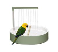 Baño para Loros Cuenco De Baño Para Aves Con 26 Agujeros Y Flujo Automático