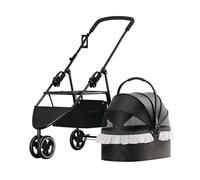 Baño para Mascotas Carro for Mascotas, Carro Separable Plegable portátil, for Gatos y Perros(Negro)
