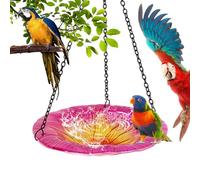 Baño para pájaros al aire libre, forma de flor, cuenco de baño para pájaros, césped, patio, vida silvestre, exterior, jardín, balcón, naturaleza, paisajismo