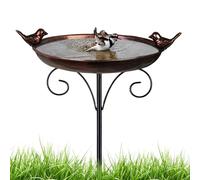 Baño para pájaros - Baño para pájaros de resina para exteriores | Comedero para pájaros portátil, decorativo, impermeable y poco profundo para beber en terrazas, balcones, jardines y atraer la fauna