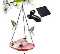 Baño para pájaros, Cuenco de Cascada con Forma de corazón de Amor | Fuente de baño para pájaros Salvajes | Cercas Balcón Pasamanos Pilares Patio Patio