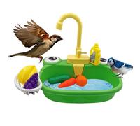 Baño Para Pájaros - Ducha Para Loros | Recipiente De, Juguetes, Bañera Para Loros, Cuenco De Agua Para Pájaros, Ducha Para Periquitos, Bandeja Con Soporte Para Alimentador De Alimentos, Baños