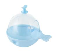 Baño para pájaros para jaulas - Bañera para jaula de pájaros - Caseta para pájaros transparente extra grande | Accesorios para jaulas de cacatúas | Juguete de baño para pájaros colgante de doble