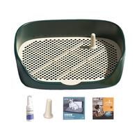 Baño para perros con marco reforzado, parte inferior antideslizante, fácil limpieza, inodoro para mascotas para espacios pequeños, entrenamiento de orinal, bordes planos, inodoro para perros