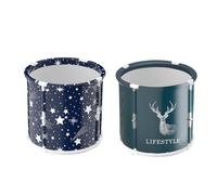 Baño portátil para adultos - Bañera móvil para adultos, bañera de remojo | Estabilidad mejorada, bañera fría al aire libre, bañeras de hielo y baños calientes, plegable con capa de aislamiento gruesa