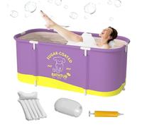 Baño portátil | Soaking Installation-Free Hot Bath | Folding Cold Plunge Bathing Tub for Shower Stall Home SPA Outdoor Ice BathTubs Athletes