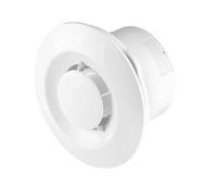 Baño Techo Extractor 125mm Con Rodamiento Blanco Ventilator WXS125