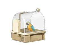 Baños para Pájaros para La Jaula - Bath Cockatiel Bird Bath | Soporte Automático De Percha De Bañera A Prueba De Masticación 2 Modos para El Espectáculo De Viajes De Cría De Aviarios Interiores